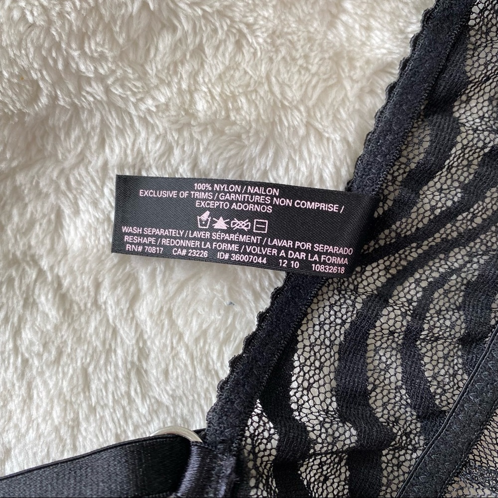 Victoria's Secret Pink and Black Mesh Babydoll Chemise - Picture 8 of 8